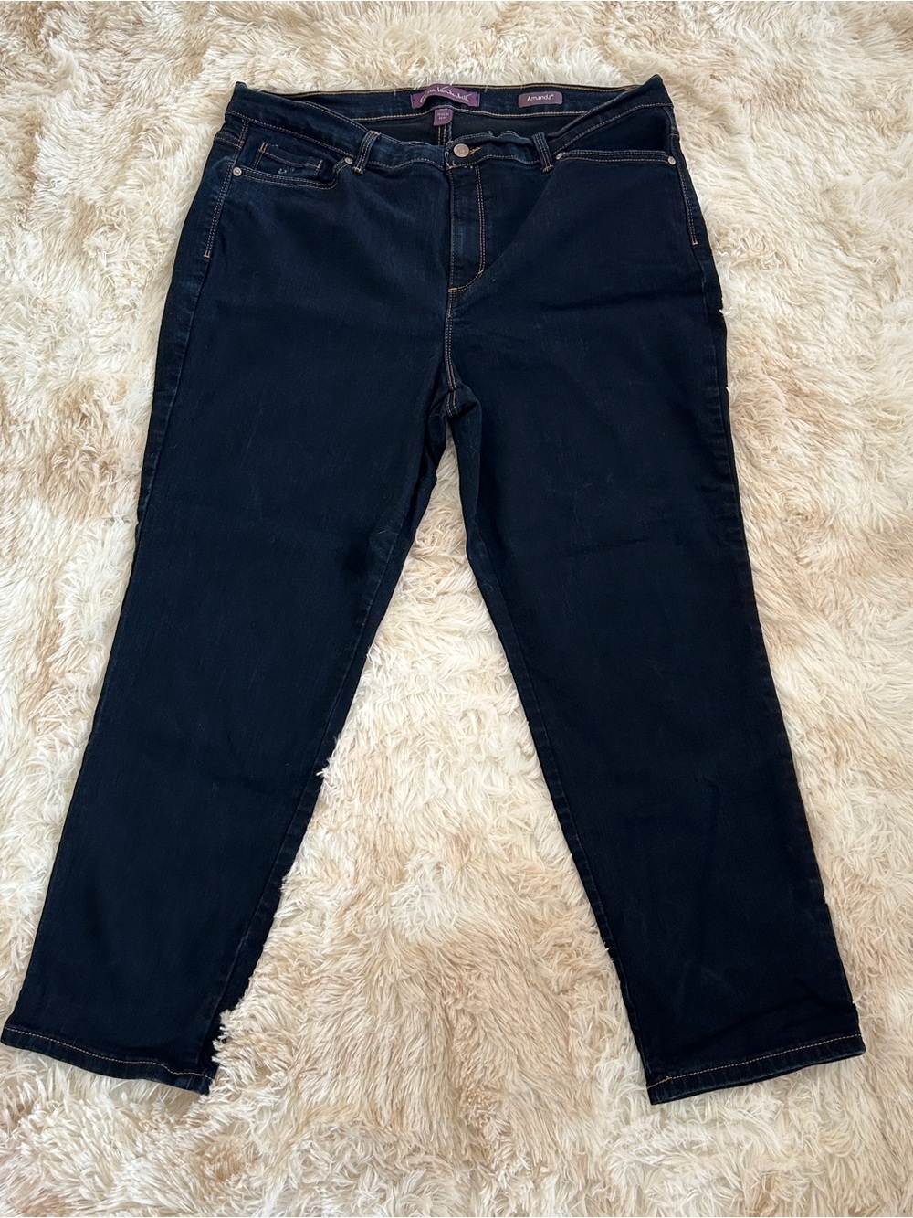 Gloria Vanderbilt Dark Navy Straight Leg Jeans
